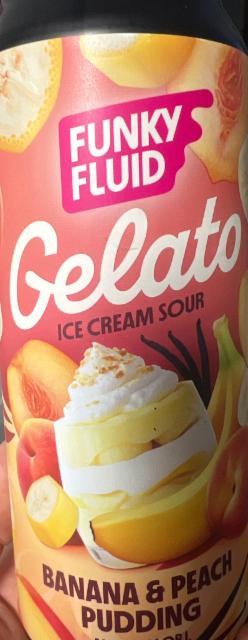 Gelato: Banana & Peach Pudding 5.5%, Funky Fluid, Poland
