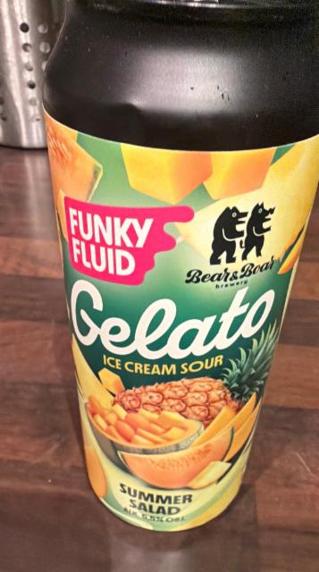 Gelato ice cream sour, Summer Salad 5.5%, Funky Fluid, Poland