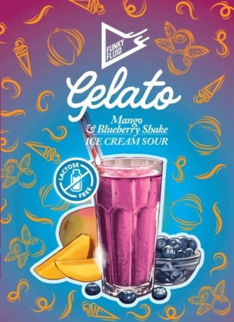 Gelato: Mango & Blueberry Shake 5.5%, Funky Fluid, Poland