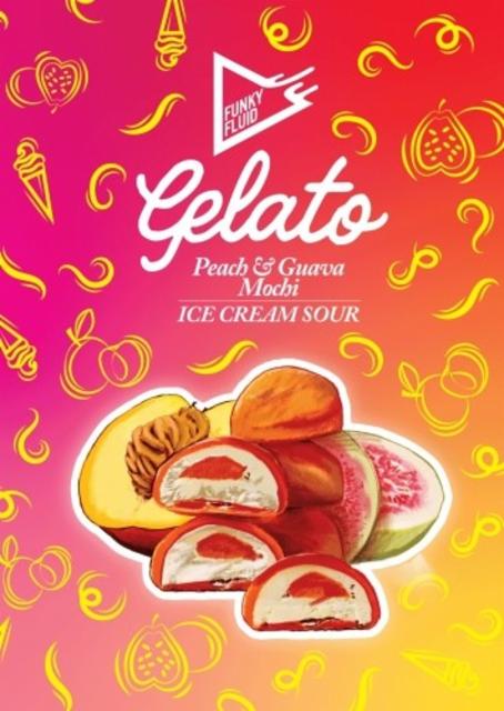gelato: peach & guava mochi 5.5%, Funky Fluid, Poland