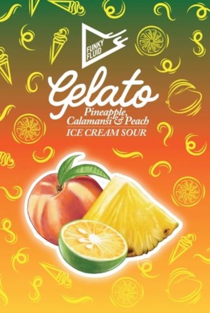 Gelato: Pineapple, Calamansi & Peach 5.5%, Funky Fluid, Poland