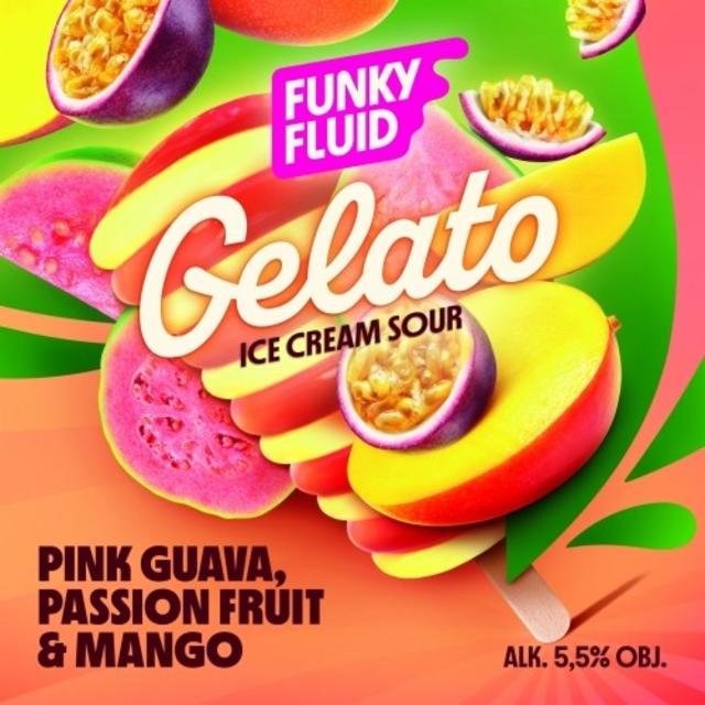 Gelato: Pink Guava, Passion Fruit & Mango 5.5%, Funky Fluid, Poland