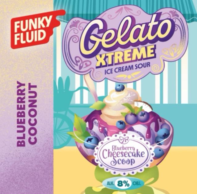 Gelato XTREME : Blueberry Cheesecake Scoop 8.0%, Funky Fluid, Poland