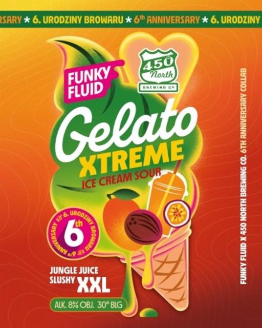 Gelato Xtreme: Jungle Juice Slush XXL 8.0%, Funky Fluid, Poland