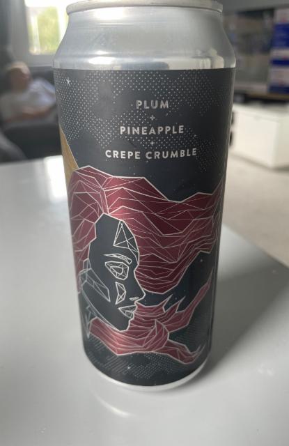 Gemini | Plum + Pineapple + Crepe Crumble 7.0%, Mortalis Brewing Co., United States