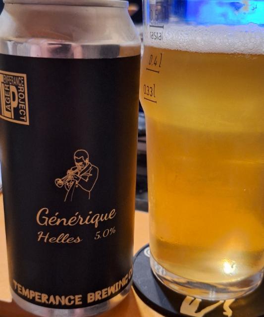 Generique Helles 5.0%, Temperance Brewing Co., Finland