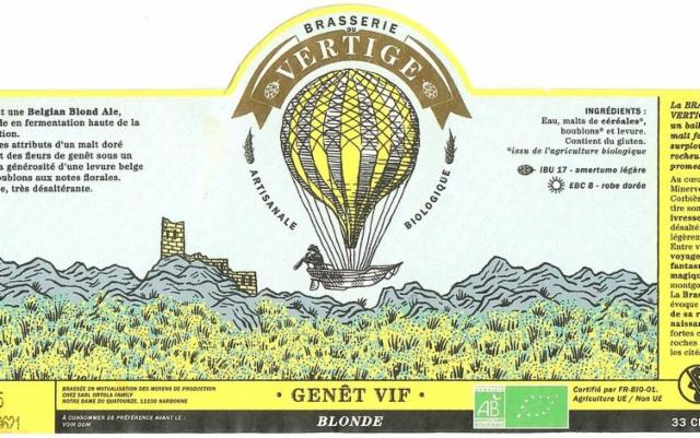 Genêt Vif 4.5%, Brasserie Du Vertige, France