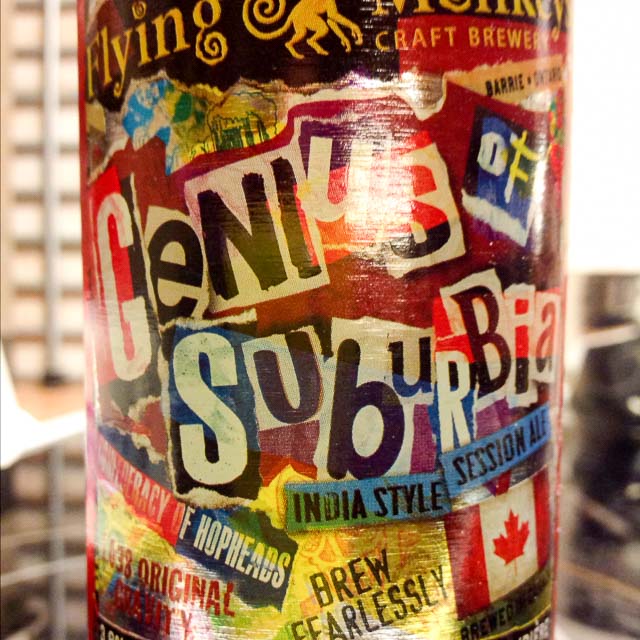 Genius of Suburbia 3.8%, Flying Monkeys Craft Brewery, Canada