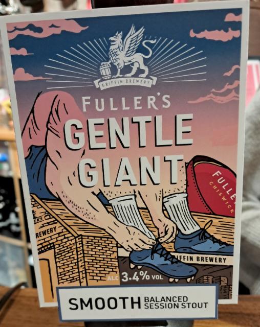 gentle giant 3.4%, Fuller's Griffin Brewery (Asahi Breweries), England