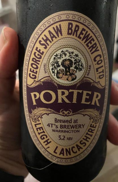 George Shaw Brewery Porter 5.2%, 4T's Brewery, England