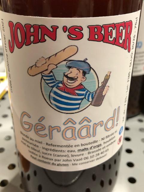 Gérâârd ! 7.5%, John's Beer, France