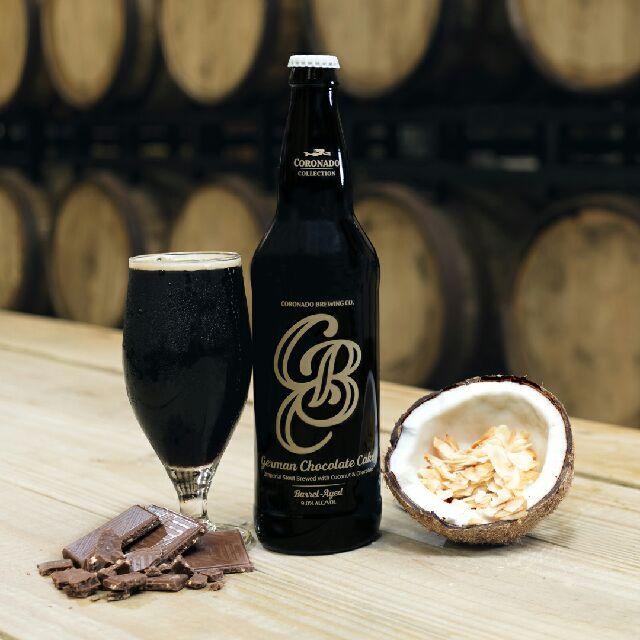 German Chocolate Cake Barrel Aged 10.0%, Coronado Brewing Company, United States