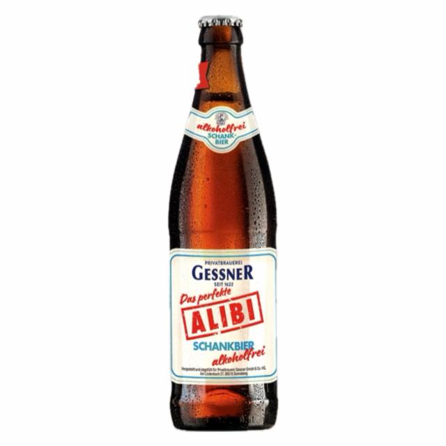 gessner Alibi schankbier alkoholfrei 0.5%, Privatbrauerei Gessner, Germany