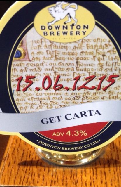 Get Carta 4.3%, Downton Brewery, England