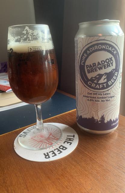 Get off my lawn 4.5%, Paradox Brewery, United States