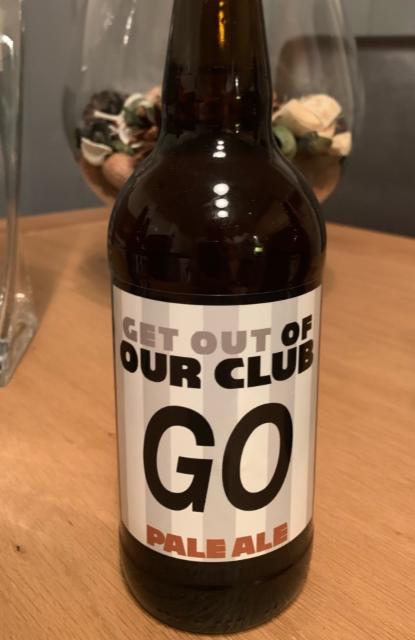 Get Out Of Our Club GO 3.9%, Fanscapes, England