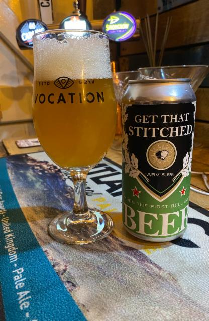 Get that stitched 5.6%, Champ champs brewery, England