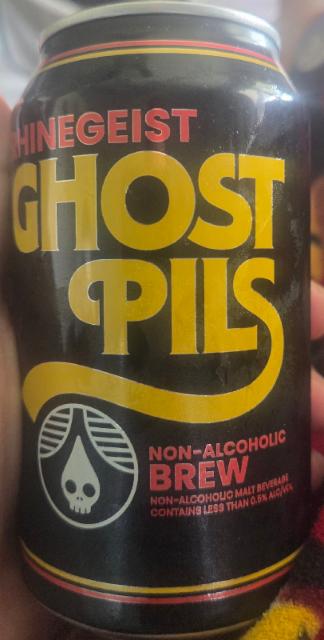 ghost pils 0.5%, Rhinegeist Brewery, United States