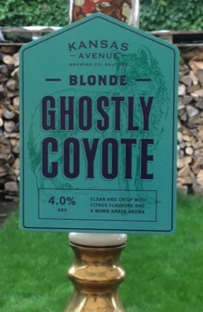 Ghostly Coyote 4.0%, Kansas Avenue Brewing Co, England