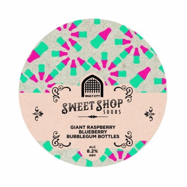 Giant Raspberry Blueberry Bubblegum Bottles 8.2%, Vault City Brewing, Scotland