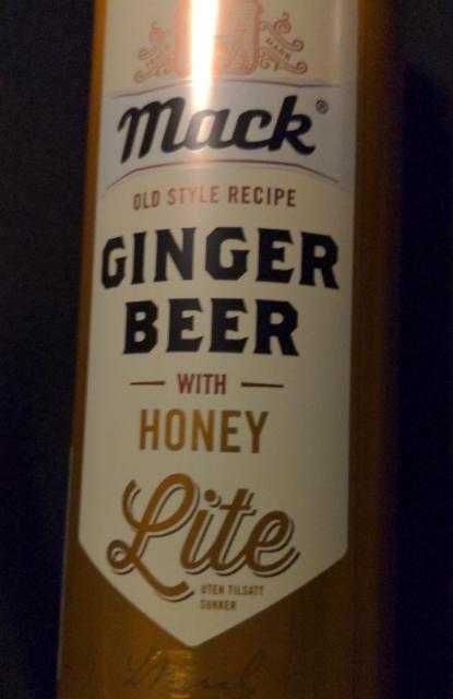 Ginger beer with honey lite 4.5%, Macks Ølbryggeri, Norway