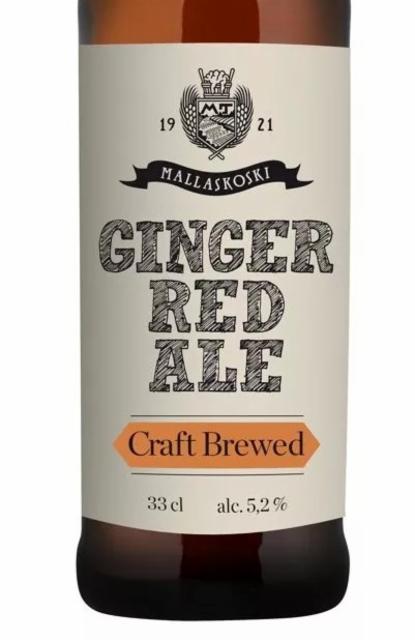 Ginger Red Ale 5.2%, Mallaskosken Panimo, Finland