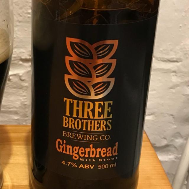 Gingerbread 4.7%, Three Brothers Brewing Co, England