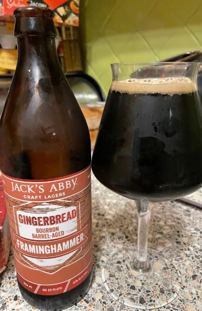 Gingerbread Bourbon Aged Fraghammer 12.0%, Jack's Abby Brewing, United States