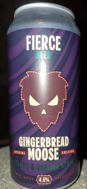 gingerbread moose 4.5%, Fierce Beer Ltd, Scotland