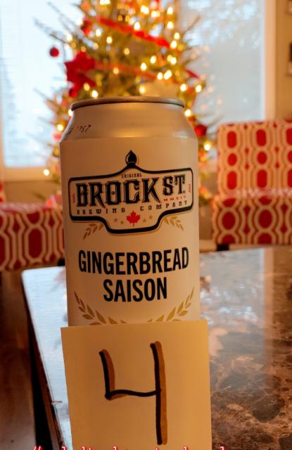 Gingerbread Saison 6.0%, Brock St. Brewing Company, Canada