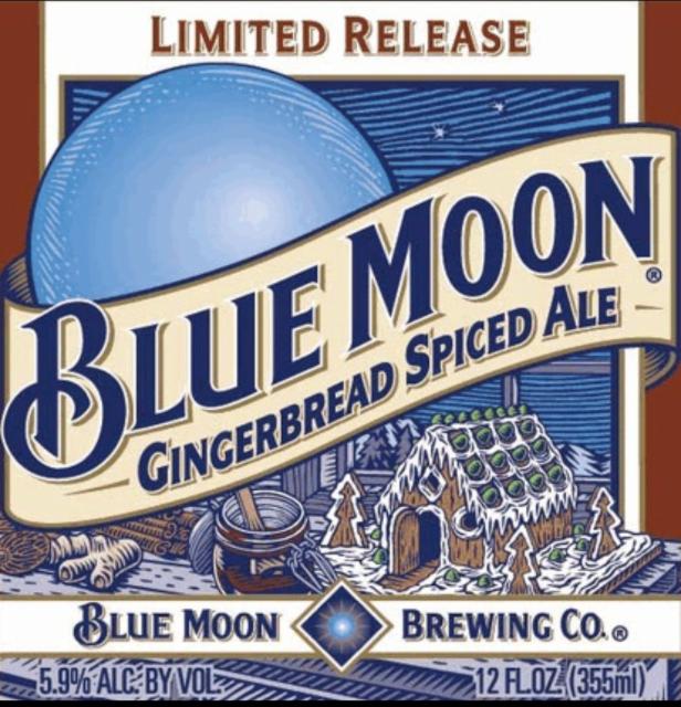 Gingerbread Spiced Ale 5.9%, Blue Moon Brewing Company (MillerCoors), United States
