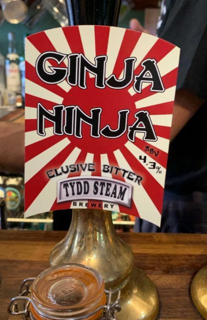 Ginja Ninja 4.3%, Tydd Steam Brewery, England