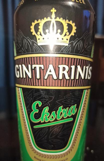 Gintarinis Ekstra 5.5%, MV Group Production, Lithuania