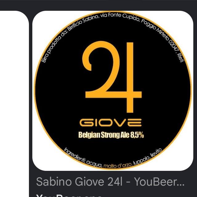 Giove, Birrificio Sabino