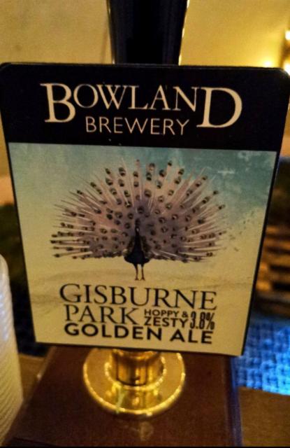 Gisburne Park Golden Ale 3.8%, Bowland Brewery, England