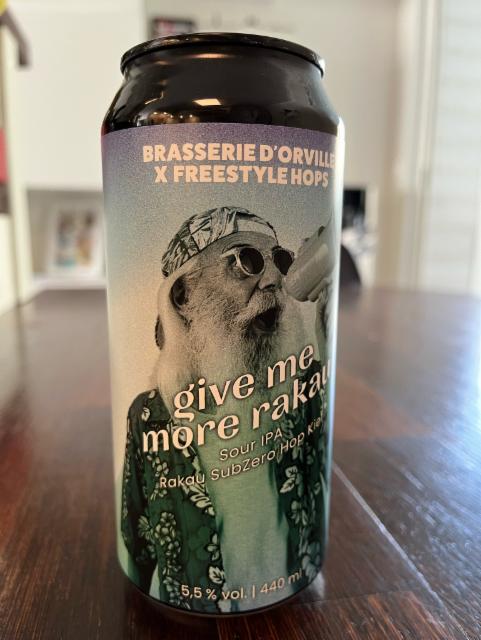 Give me more rakau 5.5%, Brasserie D'Orville, France