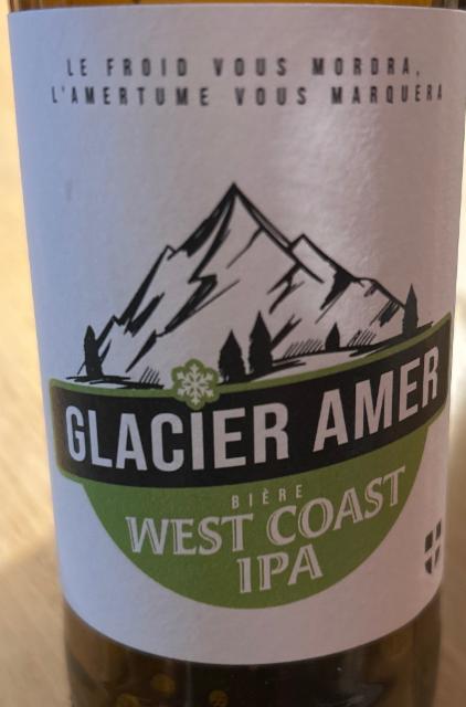 Glacier Amer West Coast IPA 6.0%, Brasserie des Neiges, France