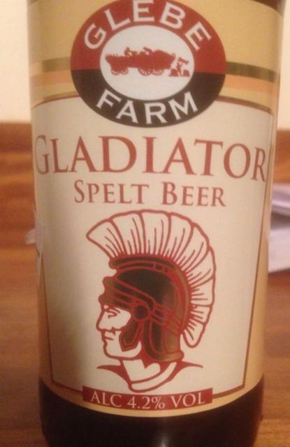 Gladiator Spelt Beer 4.2%, Glebe Farm Foods, England