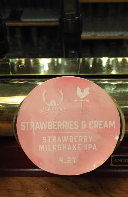 Strawberries & Cream 4.2%, Glen Affric Brewery, England