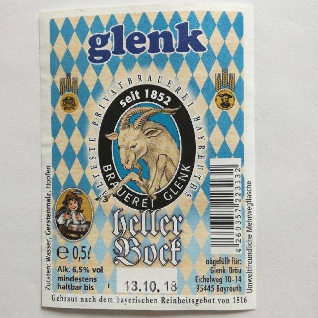 Glenk heller bock, Brauerei Glenk Gmbh