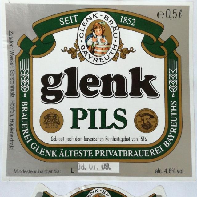Glenk Pils 4.8%, Brauerei Glenk Gmbh, Germany