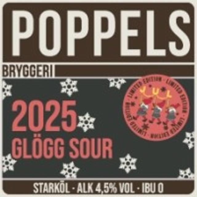 Glögg Sour 2025 4.5%, Poppels Bryggeri, Sweden