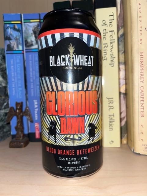 Glorious Dawn 5.5%, Black Wheat Brewing, Canada