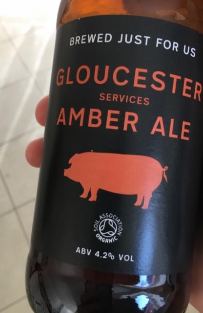 Gloucester Services Amber Ale 4.2%, Stroud Brewery, England