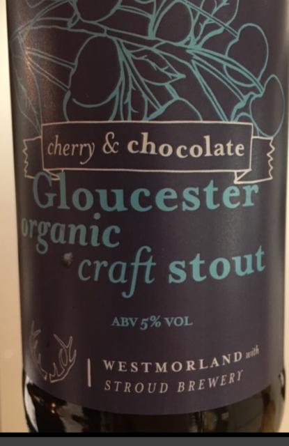 Gloucester Services Cherry & Chocolate Craft Stout 5.0%, Stroud Brewery, England