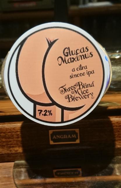 Glucas Maximus 7.2%, Three Blind Mice Brewery, England