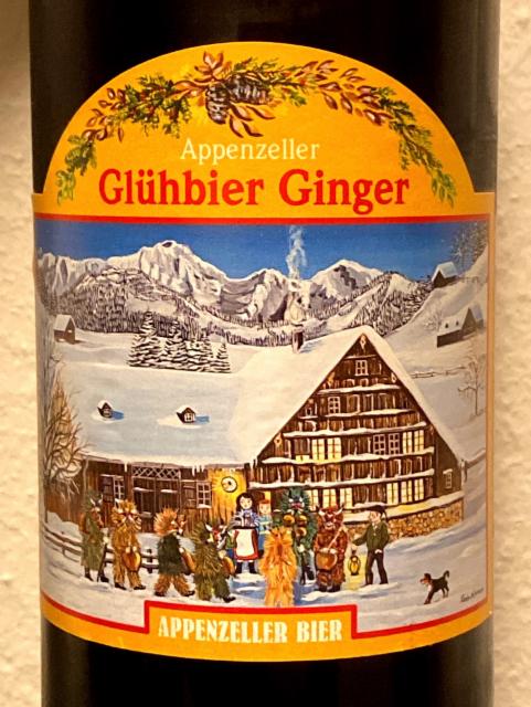 Glühbier Ginger 6.0%, Brauerei Locher (Appenzeller), Switzerland