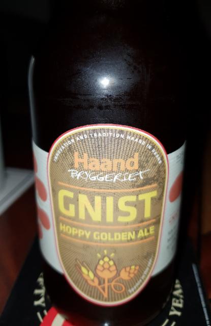 Gnist Hoppy Golden Ale 4.5%, Haandbryggeriet AS, Norway