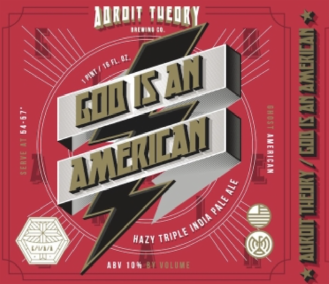 God Is An American [RED LABEL] (Ghost: AMERICAN) 10.0%, Adroit Theory Brewing Company, United States