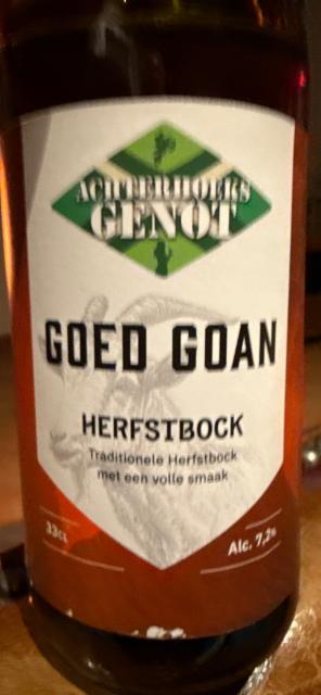 Goed Goan Herfstbock, Rigters Brouwerij